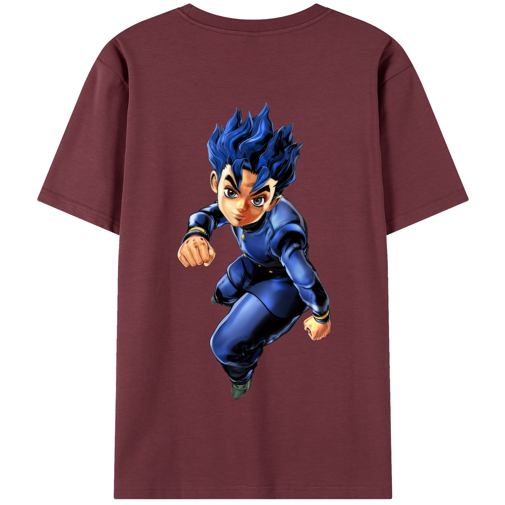 （画像用） ジョジョの奇妙な冒険 広瀨康一 JoJo's Bizarre Adventure Hirose Koichi 綿100％半袖Tシャツ（背面プリント）